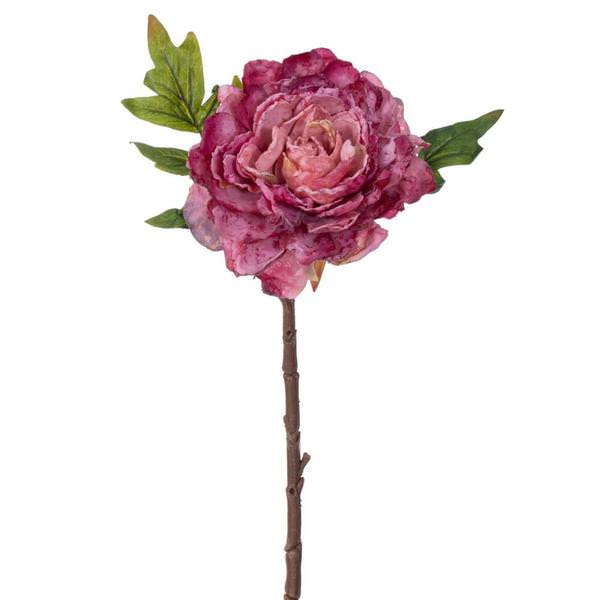 16.5" Pink Peony Stem (3 Pack)