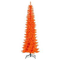 Vickerman 7.5' x 32" Orange Pencil Unlit Artificial Christmas Tree