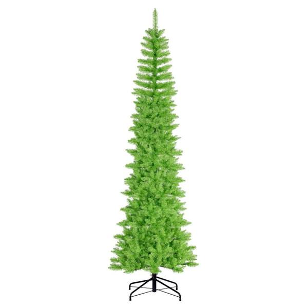 6.5' x 28" Lime Pencil Tree Unlit Artificial Christmas Tree