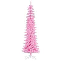 Vickerman 8.5' x 38" Pink Pencil Unlit Artificial Christmas Tree