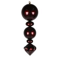 Vickerman 24" Burgundy UV Candy Ball Onion Finial Christmas Tree Ornament
