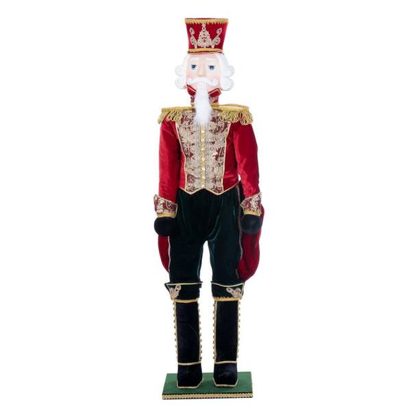 6' Red Deluxe Standing Nutcracker Doll