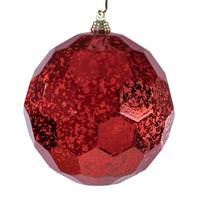 Vickerman 4.75" Red Mirror Mercury Christmas Ornament (4 Pack)