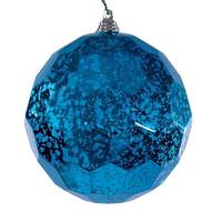 Vickerman 4.75" Turqouise Honeycomb Mercury Christmas Ornament (4 Pack)