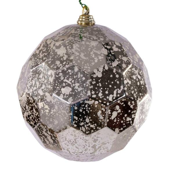 4.75" Champagne Honeycomb Mercury Christmas Ornament (4 Pack)