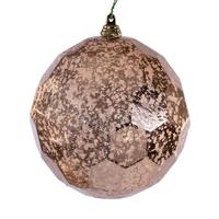 Vickerman 4.75" Rose Gold Diamond Mercury Christmas Ornament (4 Pack)