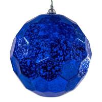 Vickerman 6" Blue Honeycomb Mercury Christmas Ornament (2 Pack)
