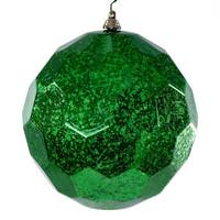 Vickerman 6" Green Honeycomb Mercury Christmas Ornament (2 Pack)