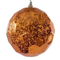 Vickerman 6" Burnish Orange Honeycomb Mercury Christmas Ornament (2 Pack)