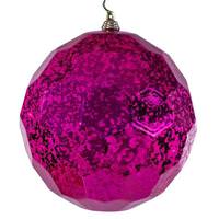 Vickerman 6" Fuchsia Honeycomb Mercury Christmas Ornament (2 Pack)