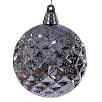 Vickerman 4.75" Silver Diamond Mercury Christmas Ornament (4 Pack)
