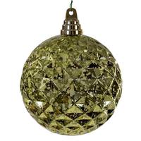Vickerman 4.75" Lime Honeycomb Mercury Christmas Ornament (4 Pack)