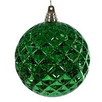 Vickerman 6" Green Diamond Mercury Christmas Ornament (2 Pack)