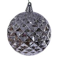 Vickerman 6" Silver Diamond Mercury Christmas Ornament (2 Pack)