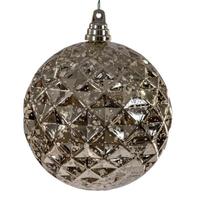 Vickerman 6" Champagne Diamond Mercury Christmas Ornament (2 Pack)