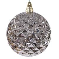 Vickerman 6" Oat Diamond Mercury Christmas Ornament (2 Pack)
