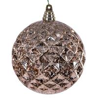 Vickerman 6" Rose Gold Diamond Mercury Christmas Ornament (2 Pack)