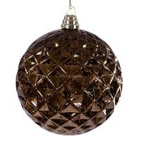 Vickerman 6" Mocha Diamond Mercury Christmas Ornament (2 Pack)