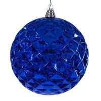 Vickerman 8" Blue Mirror Mercury Christmas Ornament