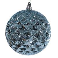 Vickerman 8" Baby Blue Diamond Mercury Christmas Ornament