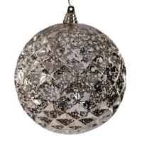 Vickerman 8" Champagne Diamond Mercury Christmas Ornament
