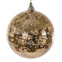 Vickerman 4" Gold Mirror Mercury Christmas Ornament (6 Pack)