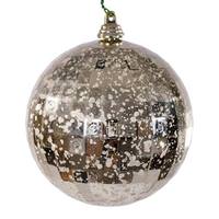 Vickerman 4" Champagne Mirror Mercury Christmas Ornament (6 Pack)
