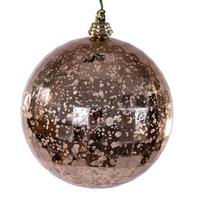 Vickerman 4" Rose Gold Mirror Mercury Christmas Ornament (6 Pack)