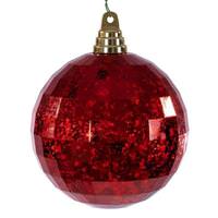 Vickerman 4.75" Red Mirror Mercury Christmas Ornament (4 Pack)