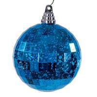 Vickerman 4.75" Turquoise Mirror Mercury Christmas Ornament (4 Pack)
