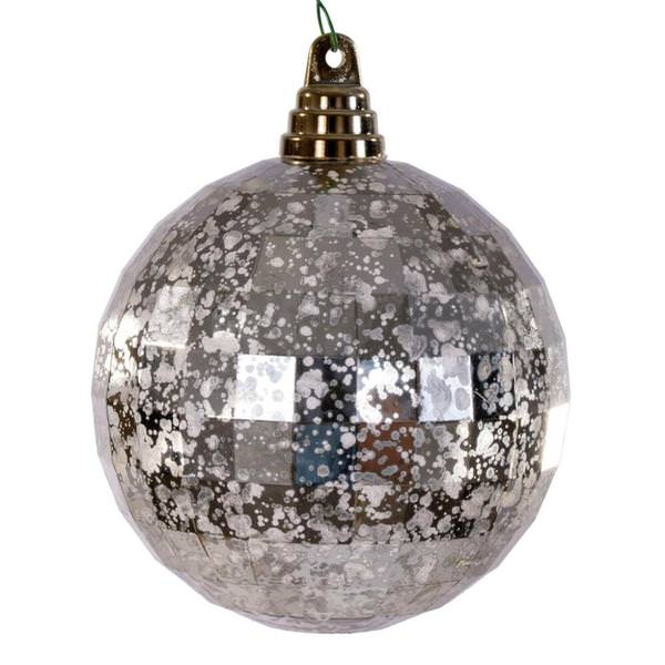4.75" Champagne Mirror Mercury Christmas Ornament (4 Pack)