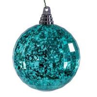 Vickerman 4.75" Teal Mirror Mercury Christmas Ornament (4 Pack)