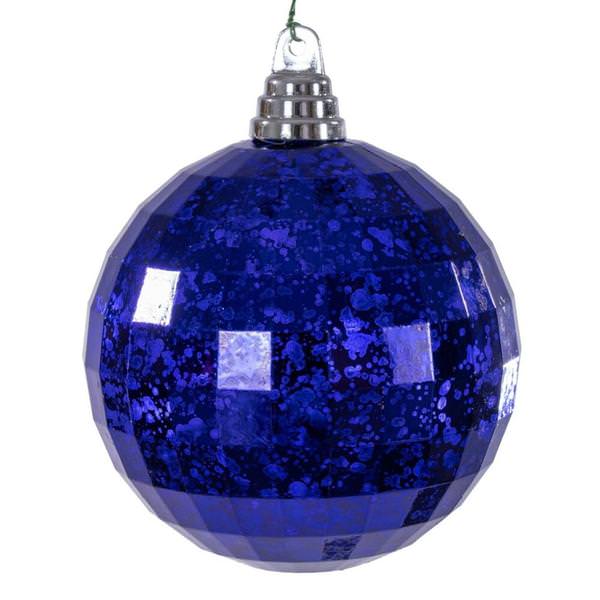 4.75" Purple Mirror Mercury Christmas Ornament (4 Pack)