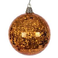 Vickerman 6" Burnish Orange Mirror Mercury Christmas Ornament (2 Pack)