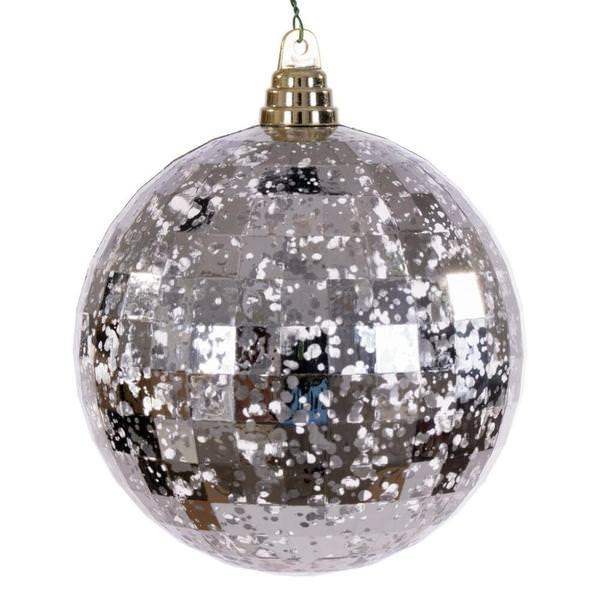 6" Oat Mirror Mercury Christmas Ornament (2 Pack)