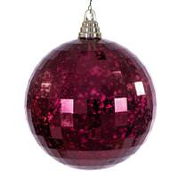 Vickerman 6" Burgundy Mirror Mercury Christmas Ornament (2 Pack)