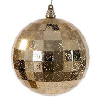 Vickerman 8" Gold Diamond Mercury Christmas Ornament