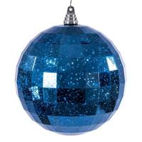 Vickerman 8" Midnight Blue Mirror Mercury Christmas Ornament