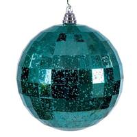 Vickerman 8" Teal Mirror Mercury Christmas Ornament