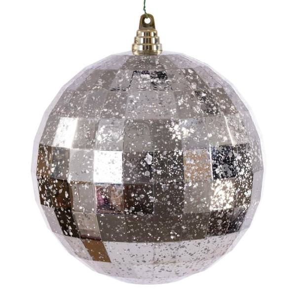 8" Oat Mirror Mercury Christmas Ornament