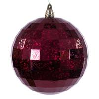 Vickerman 8" Burgundy Mirror Mirror Christmas Tree Ornament