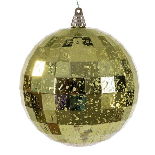 8" Lime Mirror Mercury Christmas Ornament