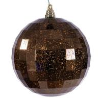 Vickerman 8" Mocha Mirror Mercury Christmas Ornament