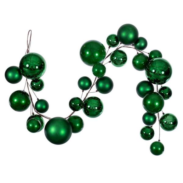 6' Green Ball Wire Garland