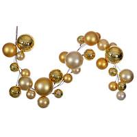 Vickerman 6' Gold Ball Wire Garland
