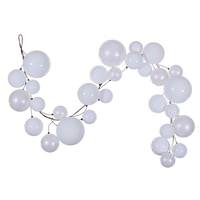 Vickerman 6' White Ball Wire Garland