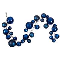 Vickerman 6' Midnight Blue Ball Wire Garland