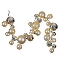 Vickerman 6' Champagne Ball Wire Garland
