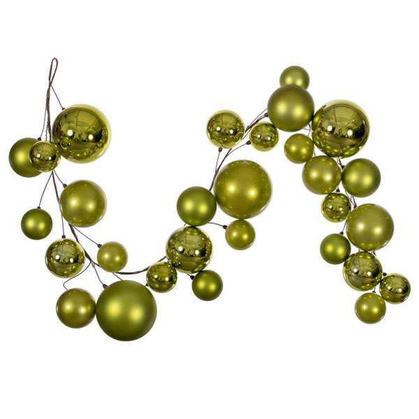 6' Lime Ball Wire Garland