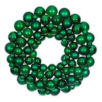 Vickerman 24" Green Ball Ornament Christmas Wreath